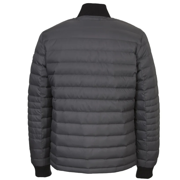 NEW Orobos Mens GRAY/CHARCOAL Down Bomber Jacket MSRP$316 Large COAT - Picture 4 of 14